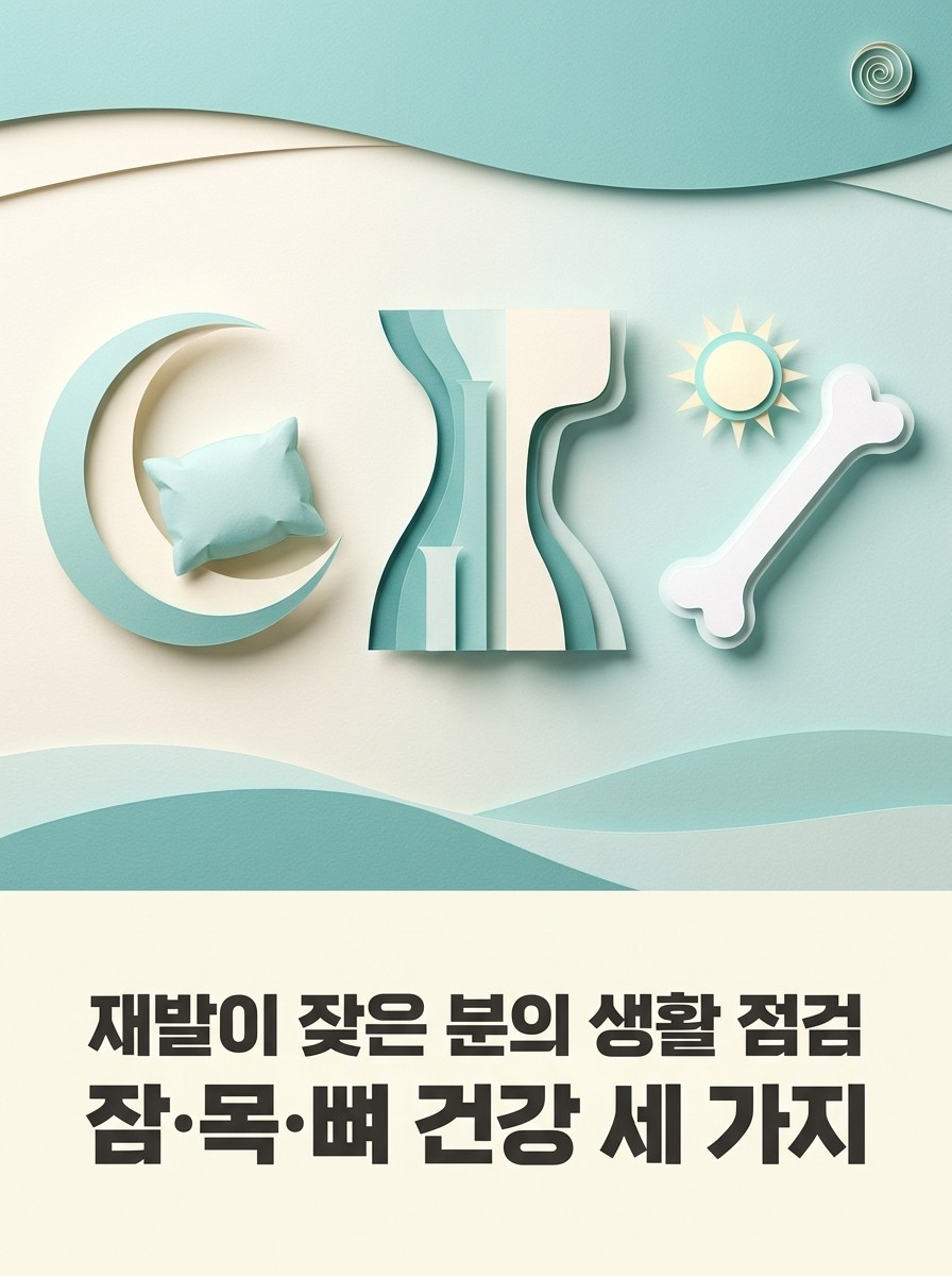 이석증 재발이 잦은 분의 생활 점검 — 잠·목·뼈 건강 세 가지