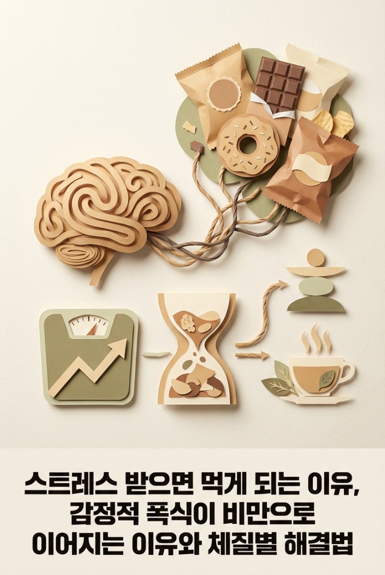 스트레스 받으면 먹게 되는 이유, 감정적 폭식이 비만으로 이어지는 이유와 체질별 해결법
