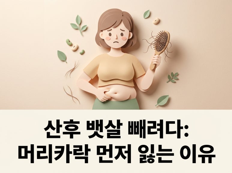 산후 뱃살 빼려다 머리카락 먼저 잃는 이유