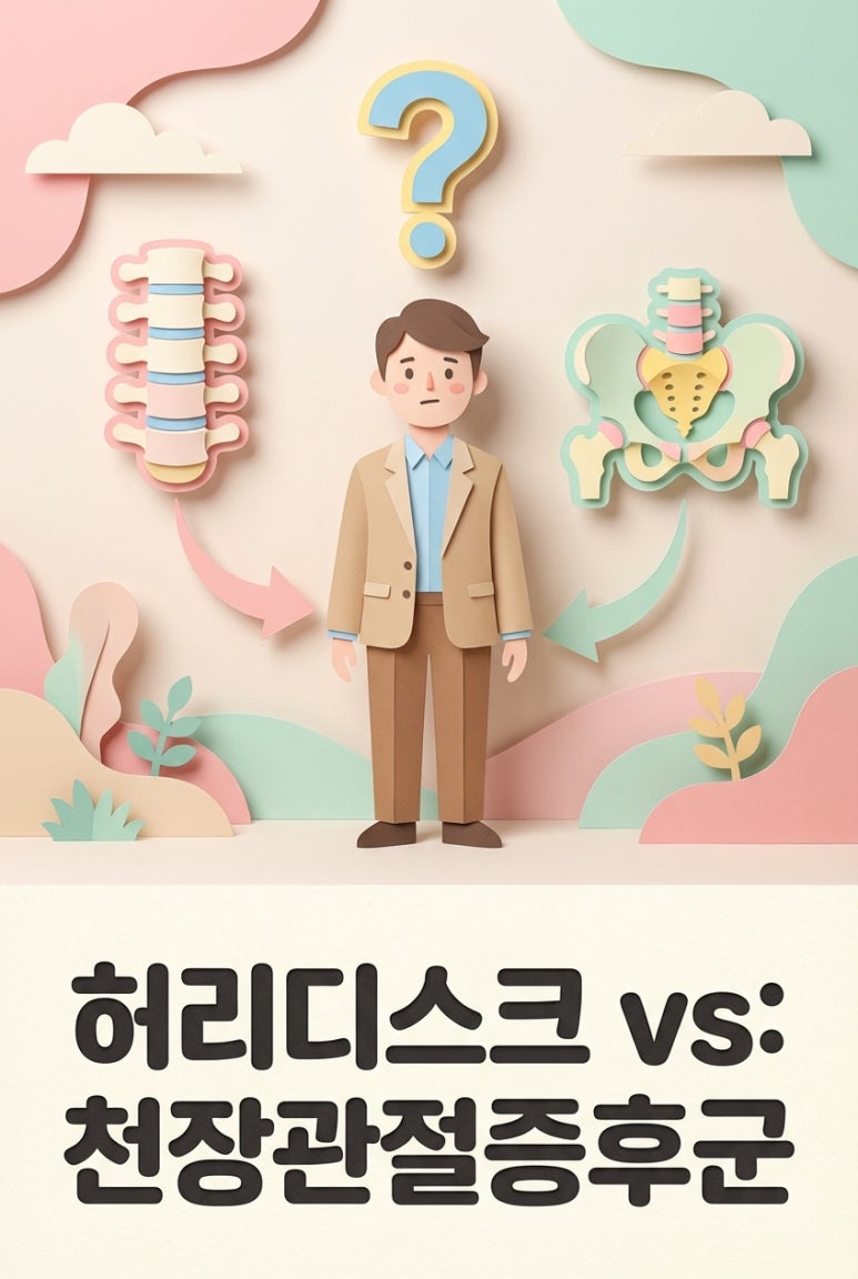허리디스크인 줄 알았는데 천장관절증후군? 세 가지 구별법