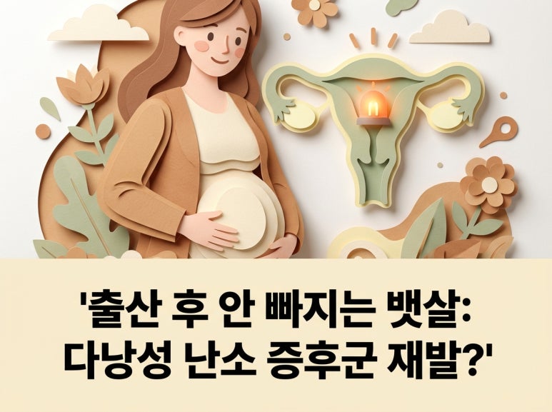 출산 후 안 빠지는 뱃살, 다낭성 난소 증후군 재발의 신호일까요?